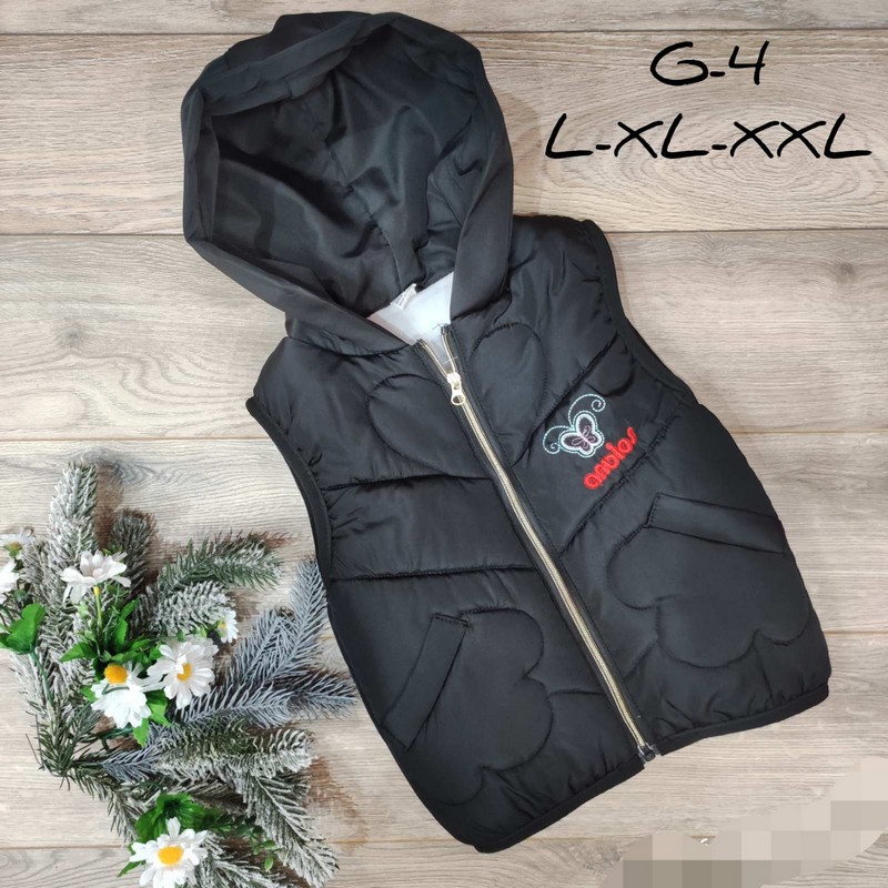 Безрукавка детская 3 шт плащёвка/синтепон (3-6 лет) MiLi_G-4a