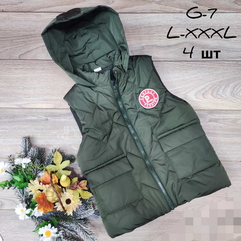 Безрукавка дитяча 4 шт плащівка/синтепон (6-9 років) MiLi_G-7c