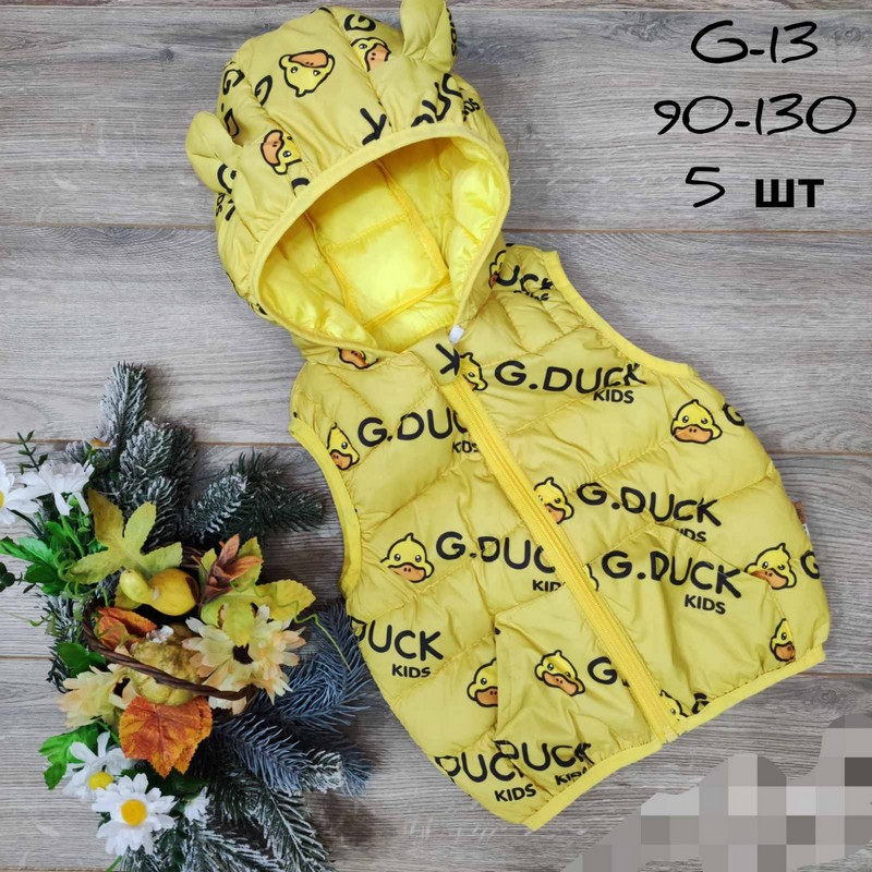 Безрукавка детская 5 шт плащёвка/синтепон (90-130 см) MiLi_G-13b