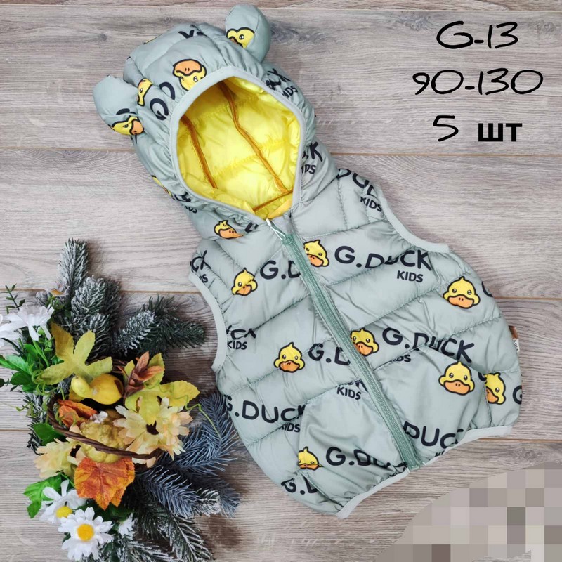 Безрукавка детская 5 шт плащёвка/синтепон (90-130 см) MiLi_G-13e