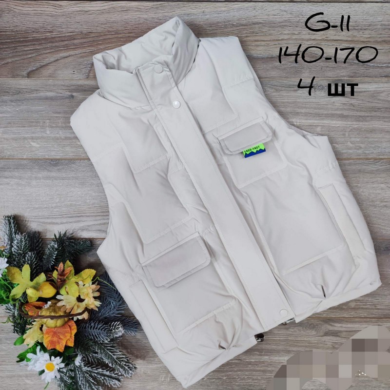 Безрукавка детская 4 шт плащёвка/синтепон (140-170 см) MiLi_G-11a