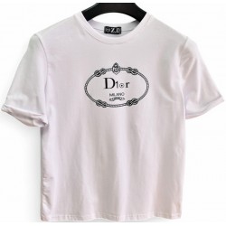 Футболка женская Dior (S-XXL) коттон 5 шт ML667_120613