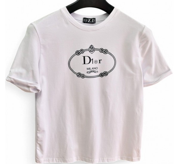 Футболка женская Dior (S-XXL) коттон 5 шт ML667_120613