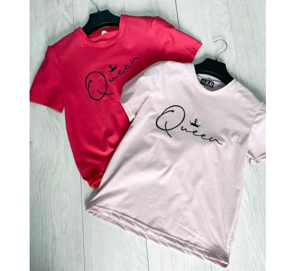 Футболка женская Queen (S-XXL) коттон 5 шт ML667_120602