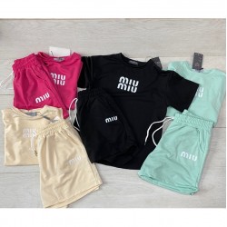 Костюм жіночий MiuMiu (S-M) коттон 2 шт ML667_150610