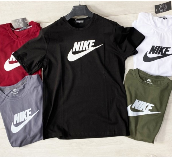 Футболка мужская Nike (L-4XL) коттон 5 шт ML667_150606
