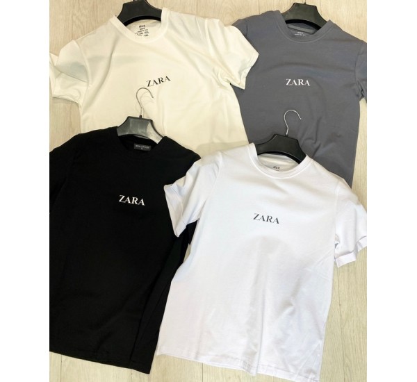 Футболка жіноча Zara (S-2XL) коттон 5 шт ML667_150609