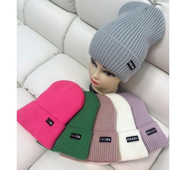 Шапка жіноча 5 шт (норма) в'язка/фліс ML903_151022