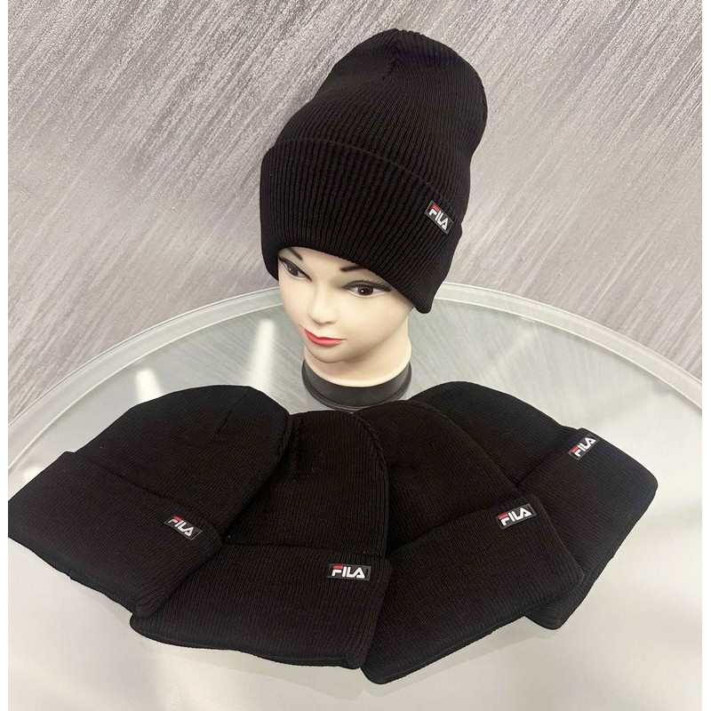 Шапка мужская 5 шт (норма) двойная вязка ML903_151027