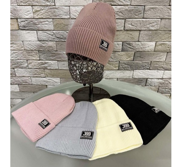 Шапка жіноча 5 шт (норма) в'язка/фліс ML903_151029