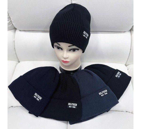 Шапка мужская 5 шт (норма) вязка/флис ML903_151003