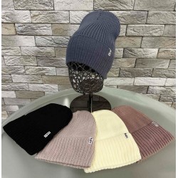 Шапка жіноча 5 шт (норма) в'язка/фліс ML903_151030
