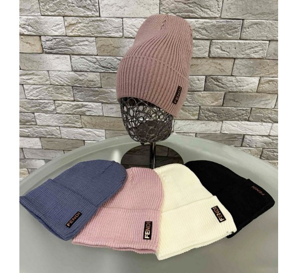 Шапка жіноча 5 шт (норма) в'язка/фліс ML903_151033