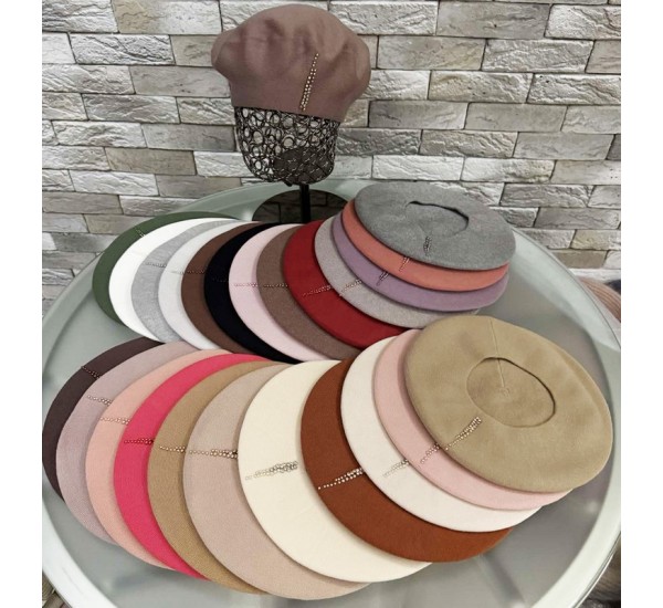 Берет жіночий 5 шт (норма) кашемір ML903_151043