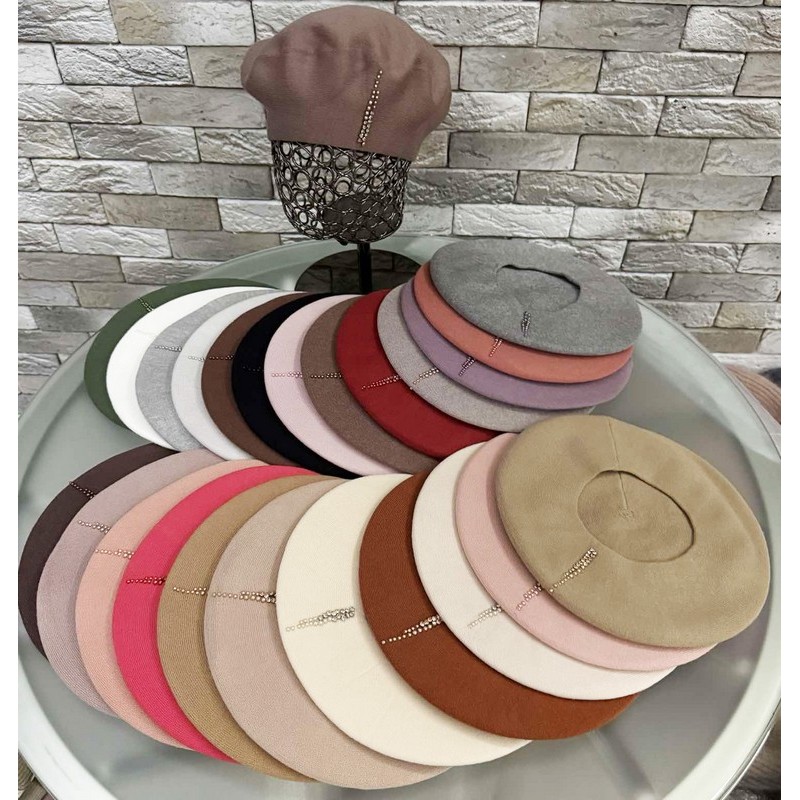 Берет жіночий 5 шт (норма) кашемір ML903_151043