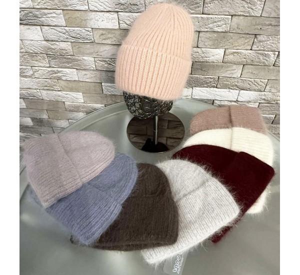 Шапка жіноча 5 шт (норма) ангора ML903_151047