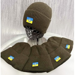 Шапка мужская 5 шт (норма) вязка/флис ML903_151050