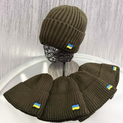 Шапка мужская 5 шт (норма) вязка/флис ML903_151051