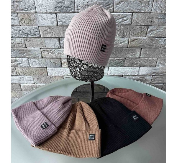 Шапка жіноча 5 шт (55-57 р) в'язка ML903_151065