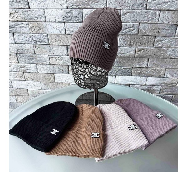 Шапка жіноча 5 шт (55-57 р) в'язка ML903_151066