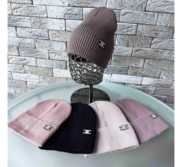 Шапка жіноча 5 шт (55-57 р) в'язка ML903_151067