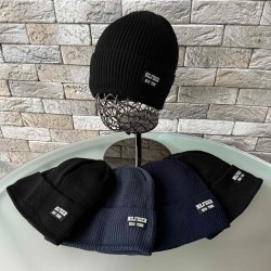 Шапка мужская 5 шт (норма) вязка/флис ML903_151072