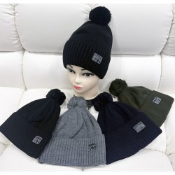 Шапка детская 5 шт (54-55 р) вязка/флис ML903_141062