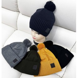 Шапка детская 5 шт (универсальный) вязка/флис ML903_141064