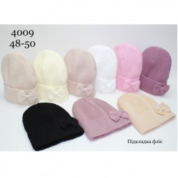 Шапка детская 5 шт (48-50 р) вязка/флис ML903_4009