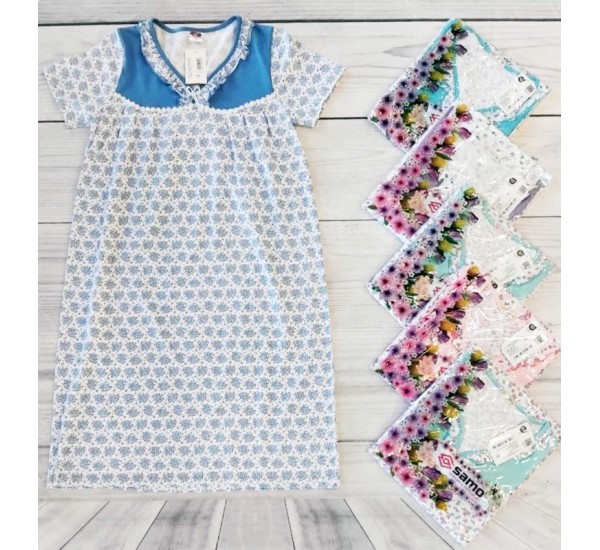 Ночная рубашка женская, хлопок 5 шт (48-56 р) MuK_2103