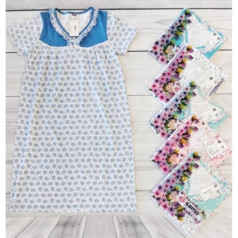 Нічна сорочка жіноча, бавовна 5 шт (48-56 р) MuK_2103