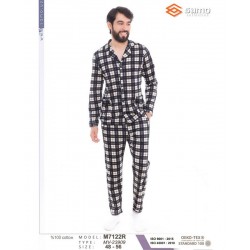 Пижама мужская, хлопок 5 шт (48-56 р) MuK_7122c