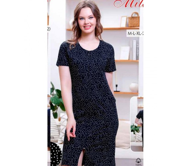 Халат жіночий, бавовна 6 шт (46-56 р) MuK_041111