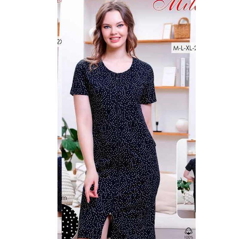 Халат жіночий, бавовна 6 шт (46-56 р) MuK_041111