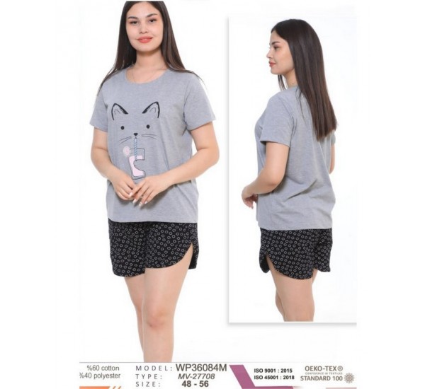 Пижама женская, хлопок 5 шт (48-56 р) MuK_27708