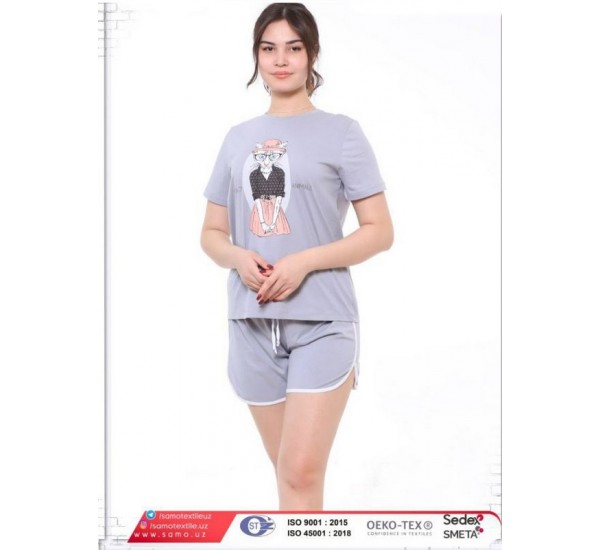 Пижама женская, хлопок 5 шт (48-56 р) MuK_041123