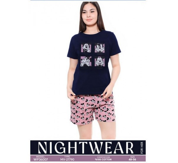 Пижама женская, хлопок 5 шт (48-56 р) MuK_27790