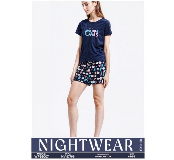 Пижама женская, хлопок 5 шт (48-56 р) MuK_27799