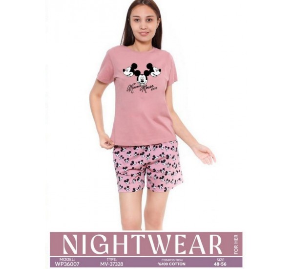 Пижама женская, хлопок 5 шт (48-56 р) MuK_37328