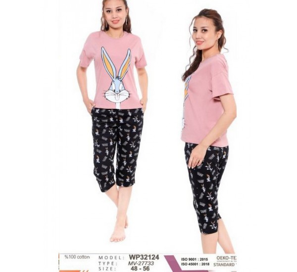 Пижама женская, хлопок 5 шт (48-56 р) MuK_27733