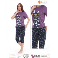 Пижама женская, хлопок 5 шт (48-56 р) MuK_27736