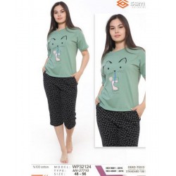 Пижама женская, хлопок 5 шт (48-56 р) MuK_27710