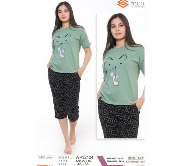 Пижама женская, хлопок 5 шт (48-56 р) MuK_27710