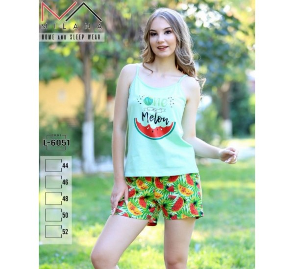 Піжама жіноча, бавовна 5 шт (44-52 р) MuK_6051