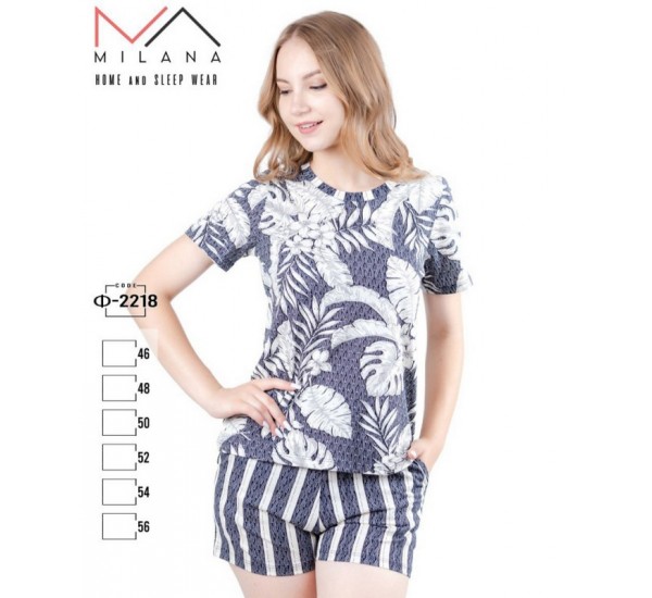 Піжама жіноча, бавовна 6 шт (44-54 р) MuK_2218