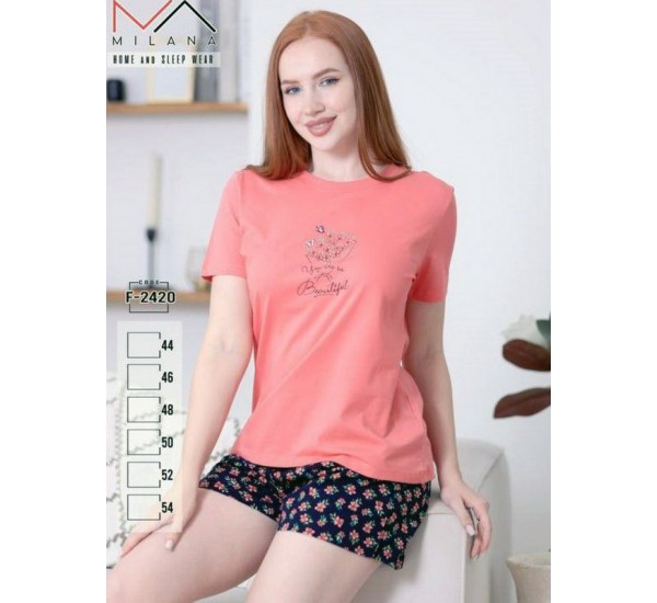 Пижама женская, хлопок 6 шт (44-54 р) MuK_2420