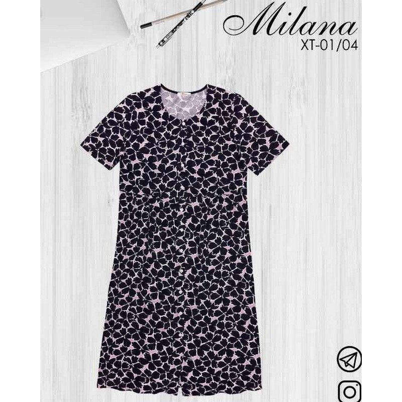 Халат жіночий, бавовна 6 шт (46-56 р) MuK_01/04