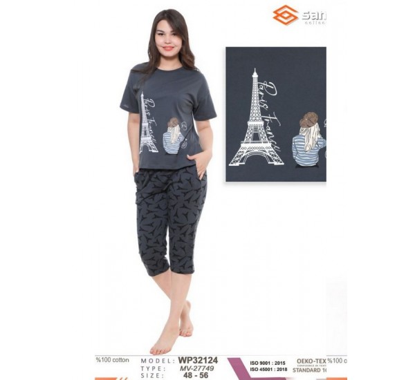 Піжама жіноча, бавовна 5 шт (48-56 р) MuK_27749