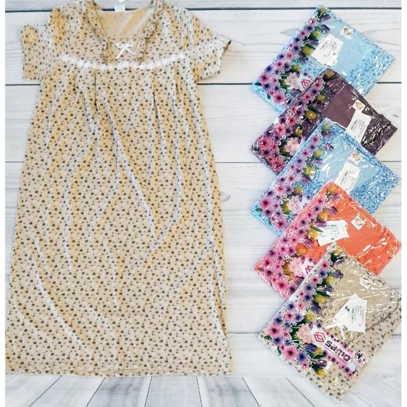 Нічна сорочка жіноча, бавовна 5 шт (48-56 р) MuK_2148D