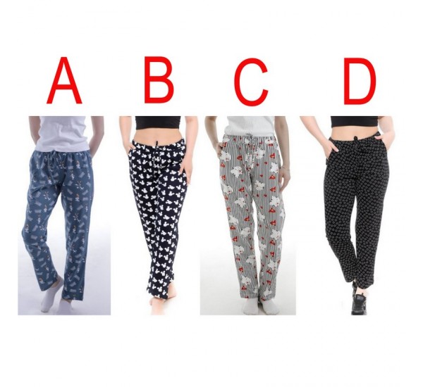 Брюки домашние женские, хлопок 5 шт (48-56 р) MuK_4452b